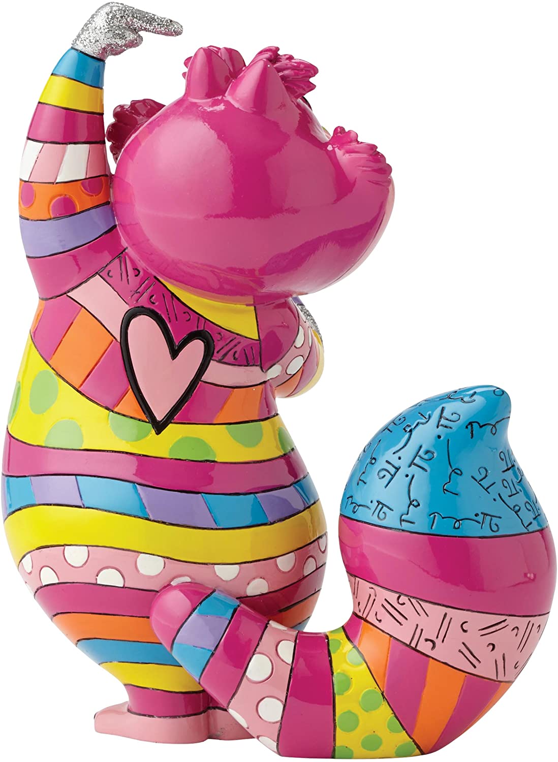 Enesco Romero Britto Cheshire Cat Figurine, Multi-coloured, 5.75 Inches - Image 2