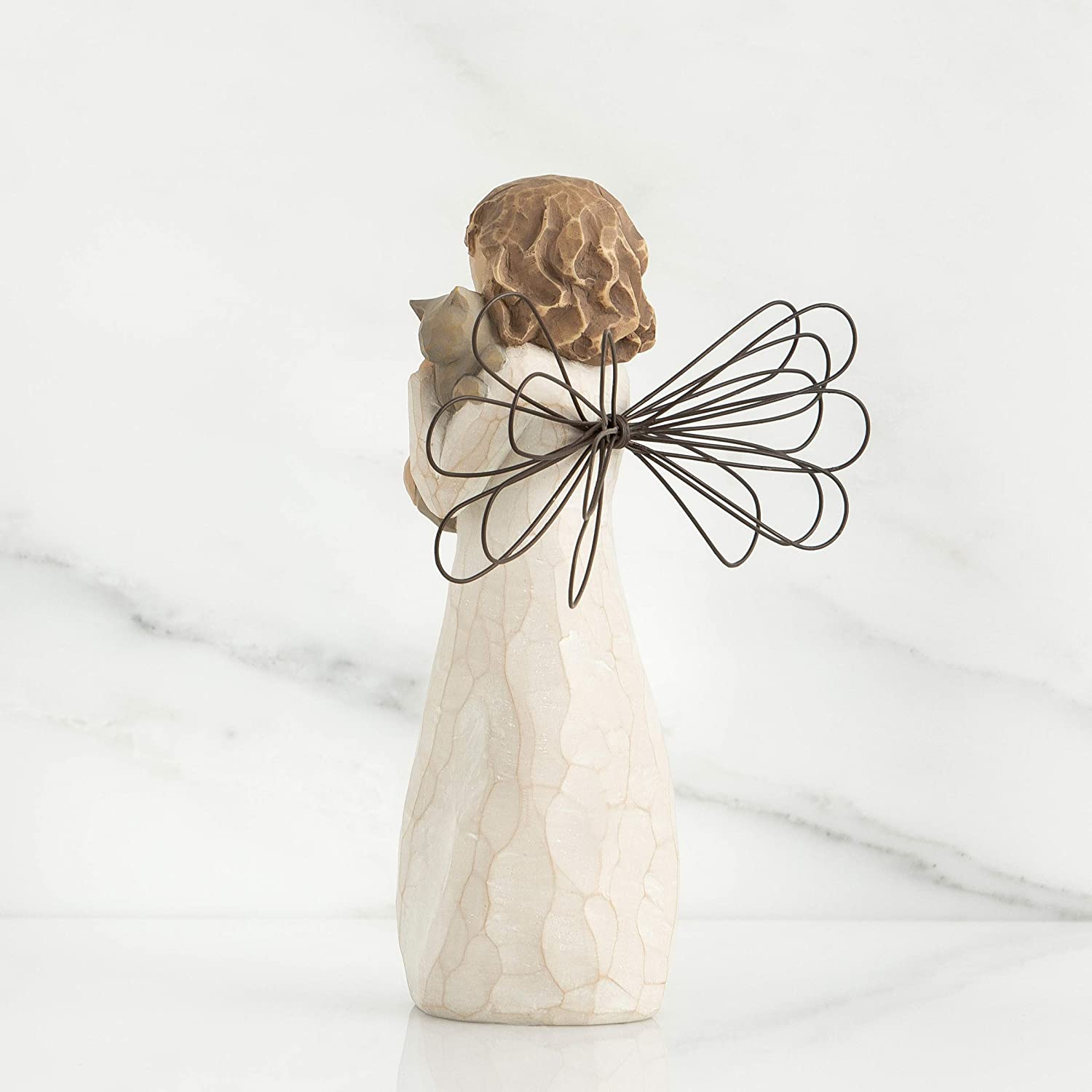 Willow Tree With Affection Angel Figurine, Antique Brown, 5.4 x 3.9 - Image 4