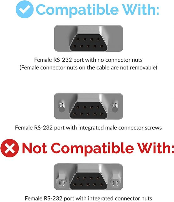 Sabrent USB 2.0 to Serial (9-Pin) DB-9 RS-232 Converter Cable, Prolific Chipset, Hexnuts, [Windows 10/8.1/8/7/VISTA/XP, Mac OS X 10.6 and Above] 6-Feet (CB-9P6F) - Image 2