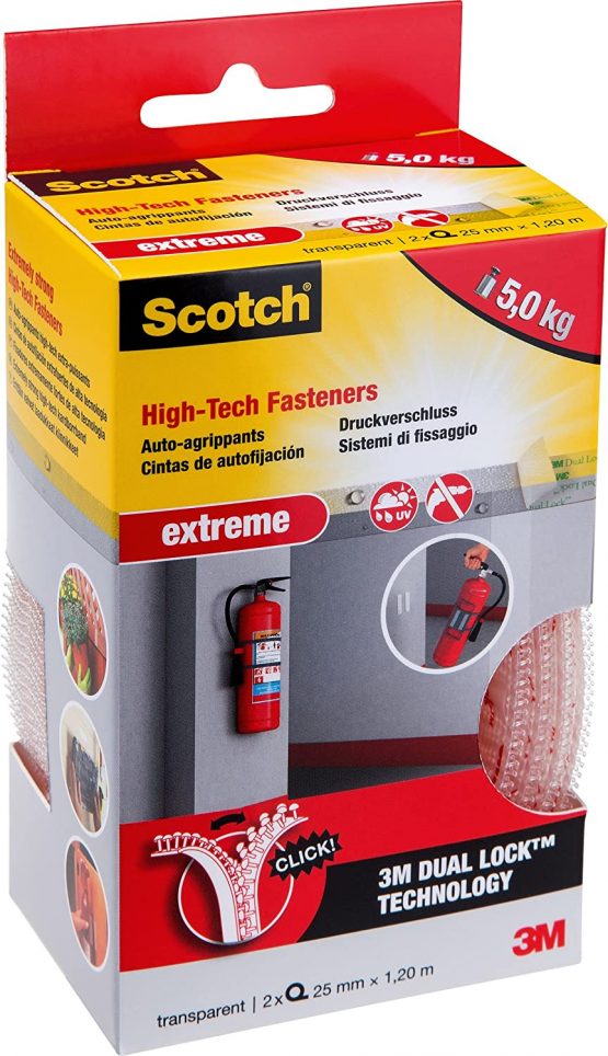 Scotch Extreme Fixing System, Clear, 53436