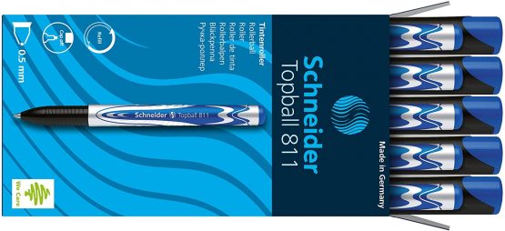 Schneider Topball 811 Rollerball Pen - Blue (Pack of 10)