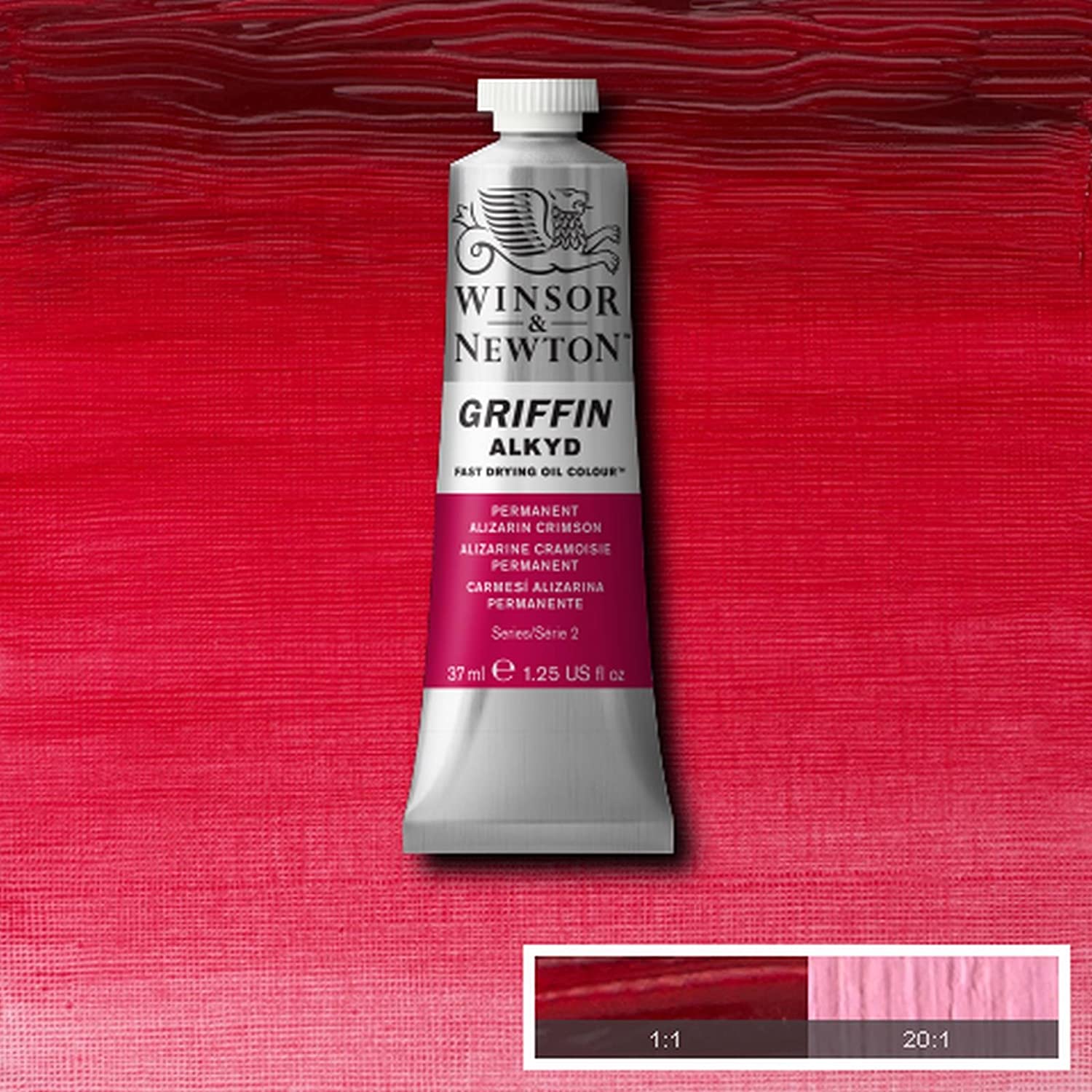 Winsor & Newton 1914468 Griffin 37ml Alkyd Fast Drying Oil Colour Tube - Permanent Alizarin Crimson, 37 ml (Pack of 1) - Image 4
