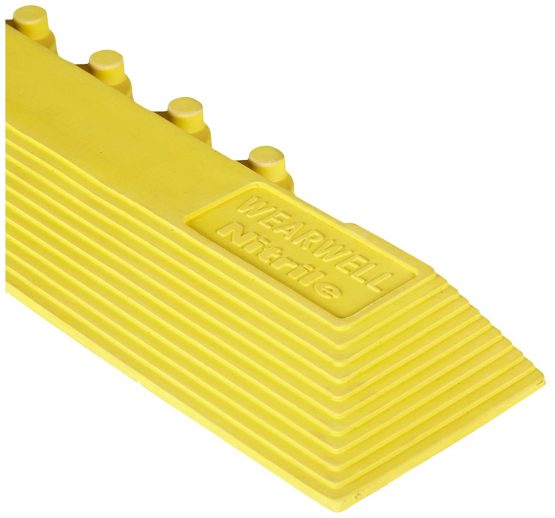 Wearwell 572ngMNBRYL 24/Seven Edging Mat, Heavy Duty, Male, 8 cm x 99 cm, Yellow