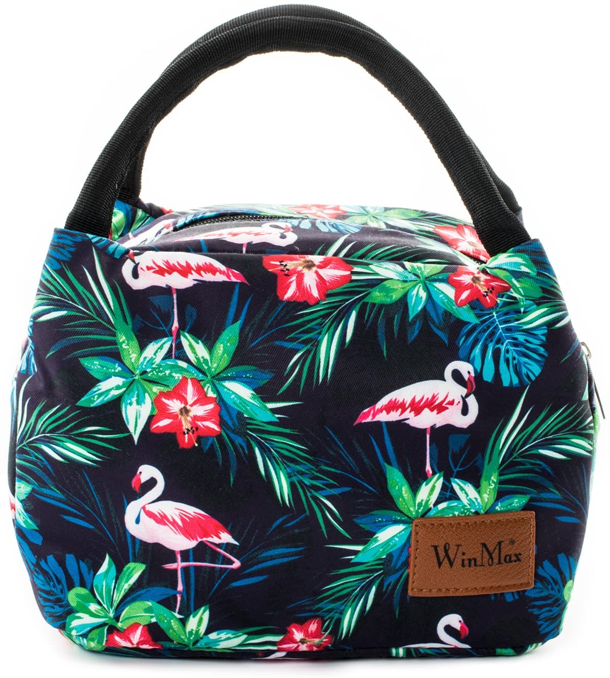Winmax Lunch Cooler Bag, Small Insulated Lunch Box Bags, Portable and Reusable Lunch Bag for Women (Flamingo)