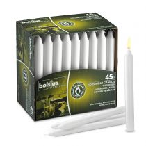 Bolsius 103403679902 Bistro Candle, 7", White (Pack of 45)