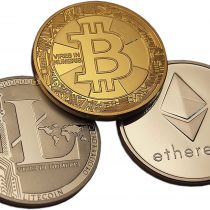 Eillwin Rare Cryptocurrency Bitcoin+Litecoin+Ethereum Coins Set & Collectable Gift