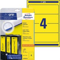 Avery Zweckform L4769-20 Folder Labels for Wide Folders Short e.g. for Leitz Elba Mehle Bene Biella 192 x 61 mm 20 Sheets