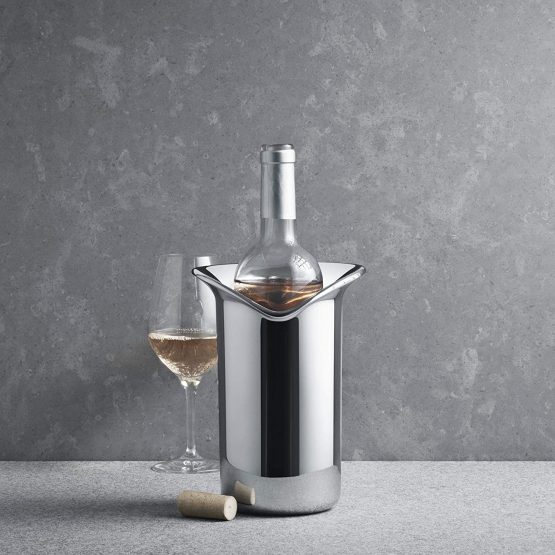 Georg Jensen Wine Cooler, Mirror Polished Stainless Steel by Thomas Sandell - Image 3