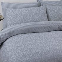 Linen Zone - 100% Cotton Reversible Balia Printed Duvet Cover Set - Carefree (Balia Silver, Double)