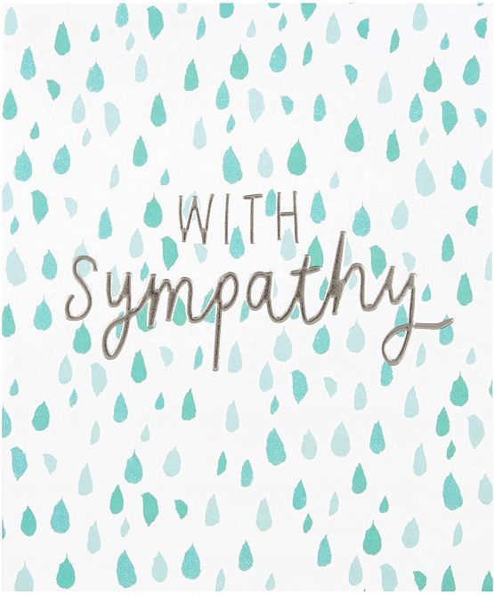 Sympathy Card from the Hallmark Studio - Embossed Text Design