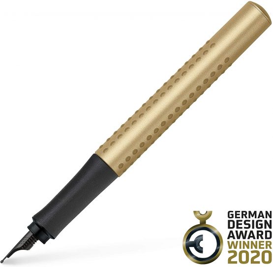 Faber-Castell Grip Edition Fountain Pen and Ballpoint Pen Set - Gold - Image 3