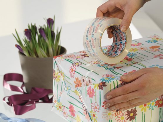 tesapack Crystal Clear Packing Tape for Packaging of Heavy Cartons and Parcels, 66 m x 50 mm - Image 3