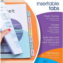 Avery 798770 12 Tabs Personalizable Pocket Divider