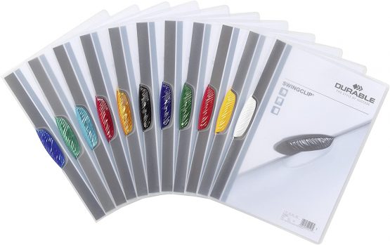 Durable 2260/14 Swingclip File for 1-30 Sheets A4 - Light Blue (Single) - Image 4