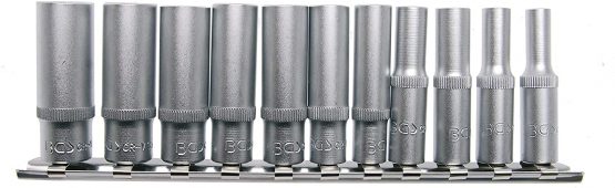 BGS 2429 | Socket Set, Hexagon, deep | 6.3 mm (1/4") Drive | Inch Sizes | 11 pcs. - Image 3