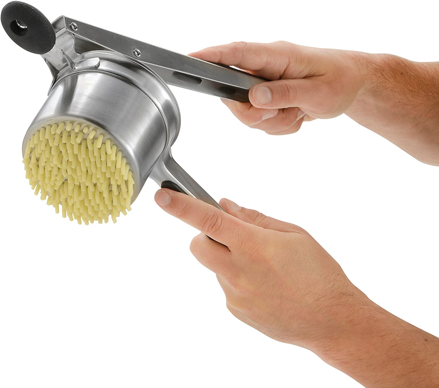 VonShef Potato Ricer Masher, Food Grade Stainless Steel Potato Ricer Press with Silicone Handle - Image 4