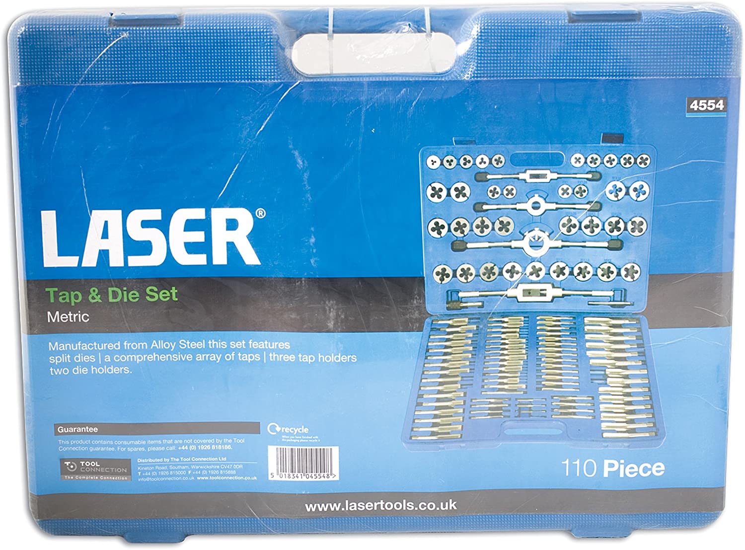 Laser 4554 Metric Tap & Die Set 110pc - Image 2