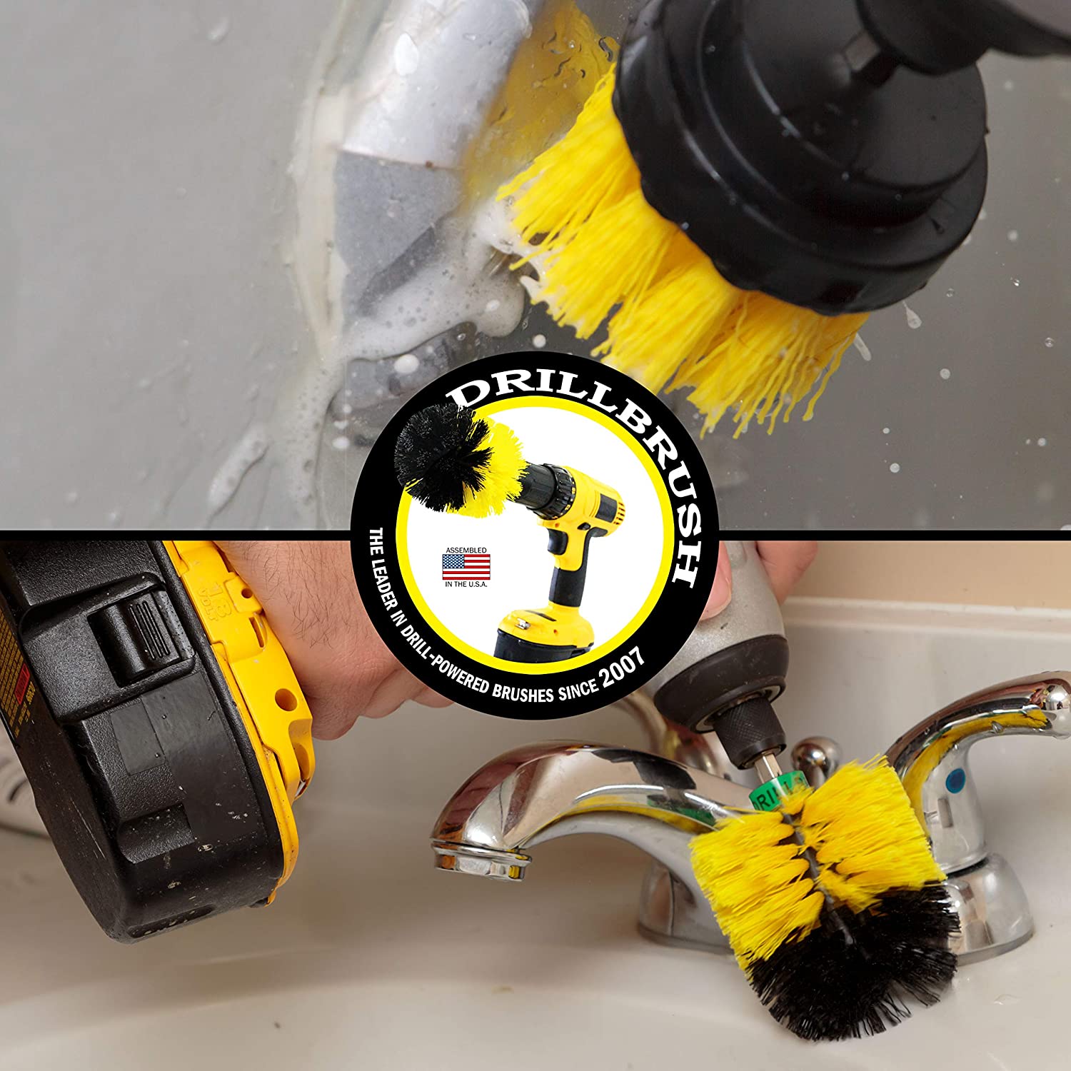 Bathroom, Bathroom Accessories, Cleaning Supplies, Drill Brush, Carpet Cleaner, Scrub Brush, Shower Cleaner, Shower Door - Image 2