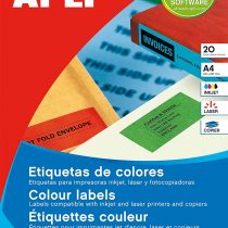 APLI 12992 Permanent Blue Labels 105.0 x 148.0 mm 20 Sheets