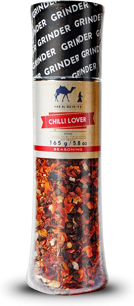Silk Route Spice Company Giant Grinder Gift Set Himalayan Giant Grinder 380g and Chili Lover Giant Grinder 165g - Image 3