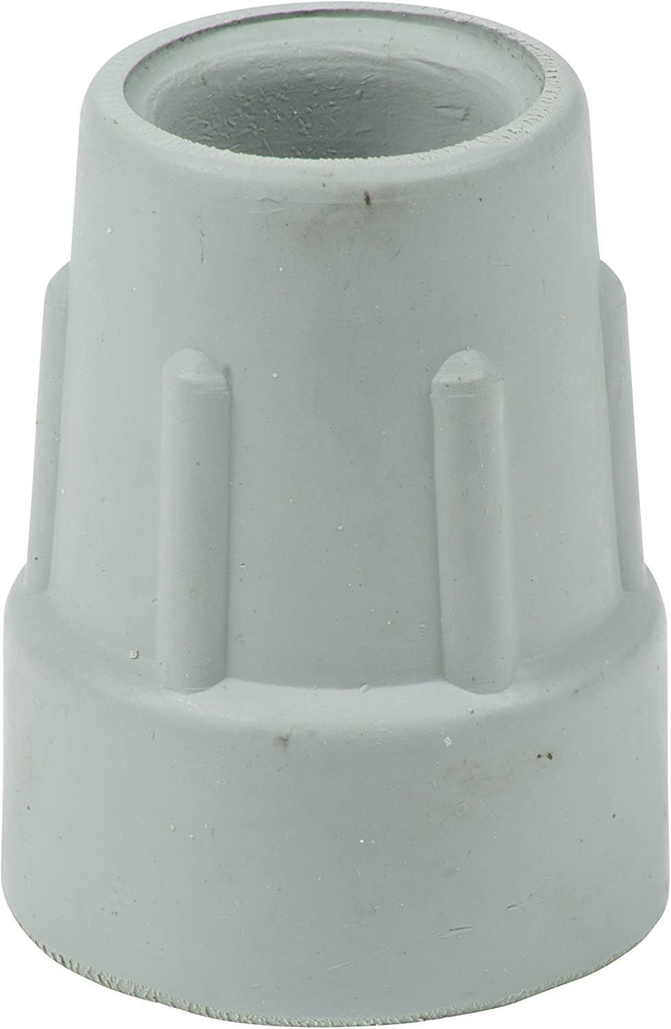 Qty: 8x 22mm 7/8" Heavy Duty Rubber Ferrules For Crutches - Grey - By Lifeswonderful®