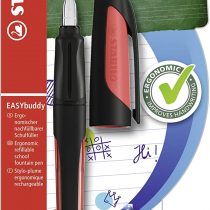 Ergonomic School Fountain Pen - STABILO EASYbuddy A Nib Black/Red