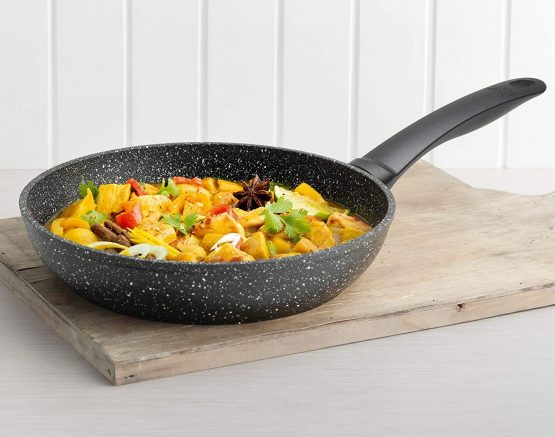 Kuhn Rikon Easy Induction Marble Non-Stick Frying Pan, 28 cm, Black - Image 4