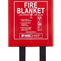 Firechief Bpr2/K100-P Fire Blanket, Rigid Case, 1.2 M x 1.2 M, Red