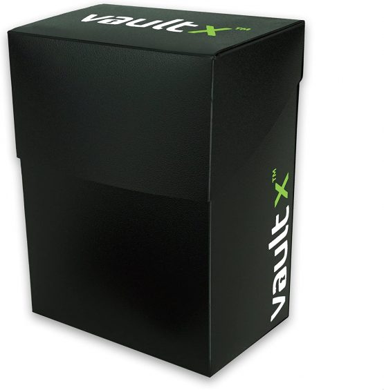 Vault X ® Deck Box and 100 Black Card Sleeves - Medium Size for 70-80 Sleeved Cards - PVC Free Card Holder for TCG (Medium + 100) - Image 3