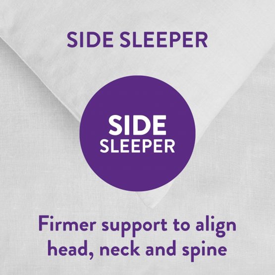 Slumberdown Cosy Nights White Pillows 2 Pack Firm Support Bed Pillows Designed for Back and Side Sleepers Bed Pillows - Image 2