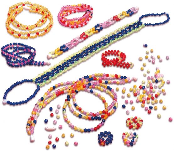 Lena 42304 Handicraft Diamond Shop Large, Complete 10.000 Beads, Elastic Threads, Sorting Bowl and Instructions, Jewellery Set for Children from 8 Years of Age, Multicoloured - Image 2