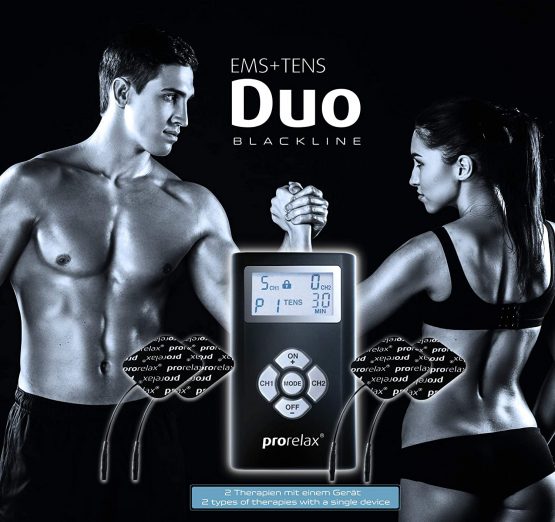 Prorelax Duo “Blackline”, EMS + TENS Massager, Electro-Stimulation, EMS Exercising, Electro-Therapy, Muscle Building, Body Shaping, Body Tuning, Pain Relief, Muscle Exerciser, Muscle Relaxation - Image 2