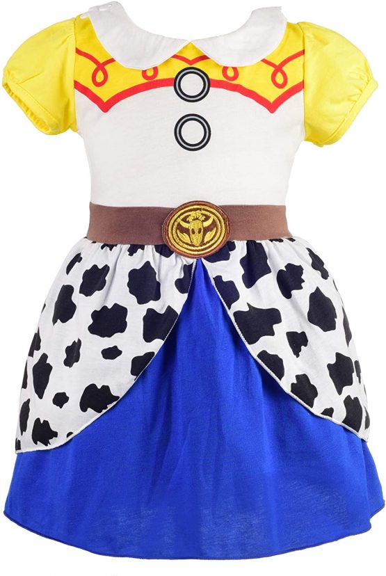 Lito Angels Girls Kids Princess Dress Cowgirl Jessie Fancy Birthday Dresses Up Casual Wear Age 3-4 Years Multicolor 169