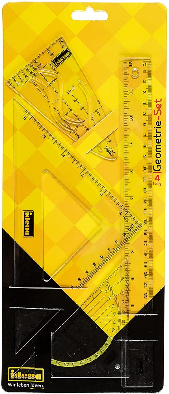 Idena Set Square Geo-Set 4 Items