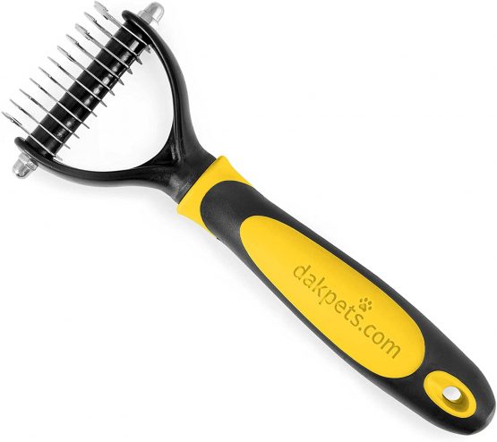 DakPets Cat & Dog Grooming Tool | All-In-One Metal Pet Hair Remover, Undercoat Rake, Dematting Tool, Detangling Comb, Fur Shedding Blade and Grooming Brush | For Medium to Long-Haired Cats and Dogs - Image 2