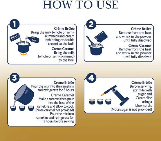 Carte D'Or Crème Brulee Dessert Powder Mix, 1.25kg (Makes 11.5L) - Image 3