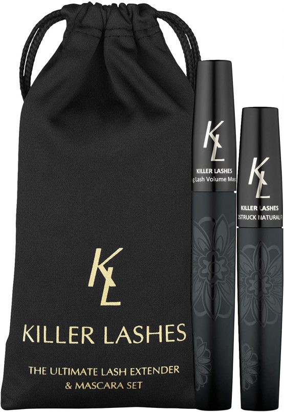 KL Killer Lashes Mascara Black and Ultimate Fibre Lash Extender for Fuller Longer Lashes