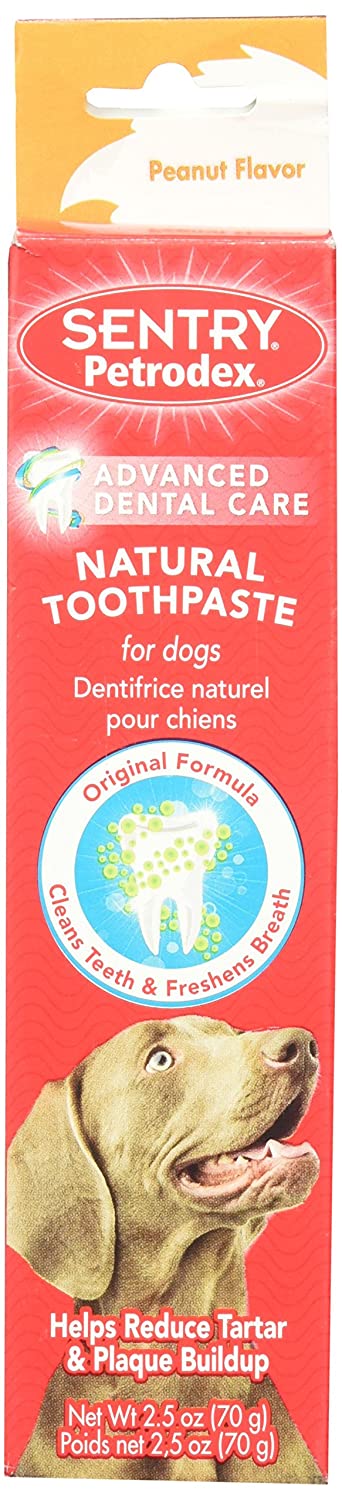 Petrodex Natural Toothpaste Dog - Peanut - 2.5 Oz, Multicolor, 2.5 g (Pack of 1)