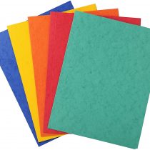 Exacompta Europa 3 Flap Folders, 400 gsm, A4 - Assorted Colours, Pack of 10