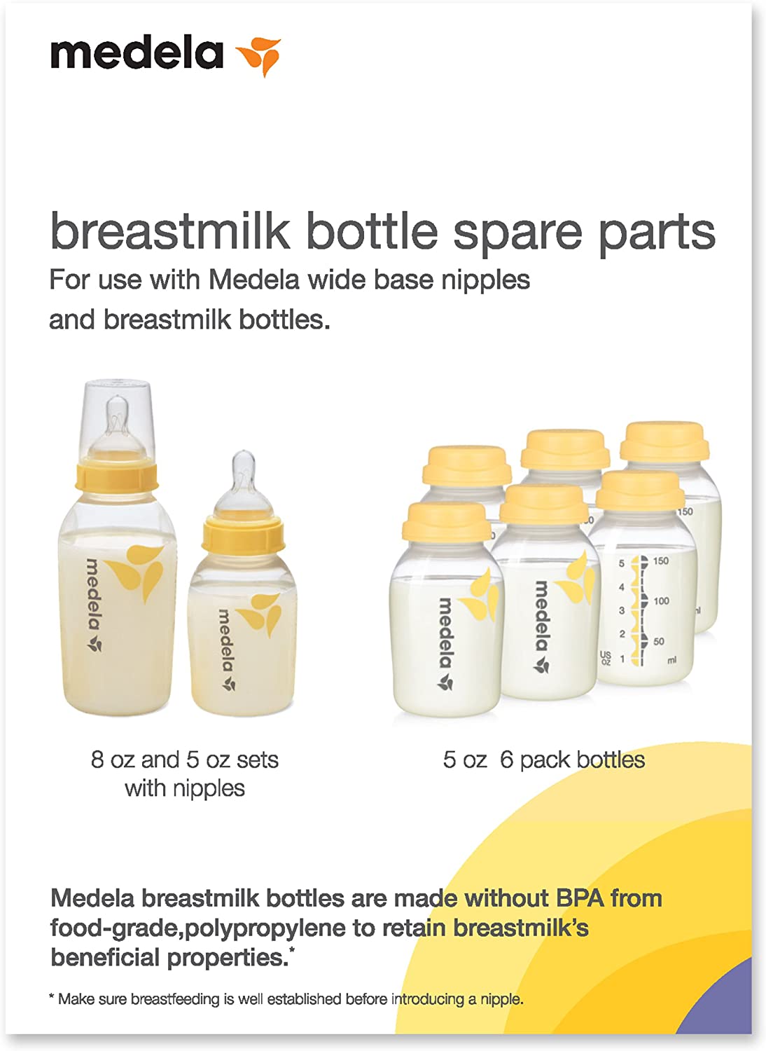 Medela Breastmilk Bottle Spare Parts, Clear - Image 3