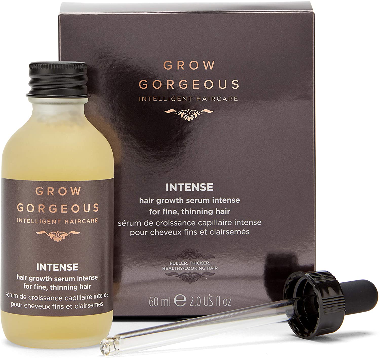Grow Gorgeous Intense Hair Growth Serum, 60ml, No Colour, 60 ml (Pack of 1)