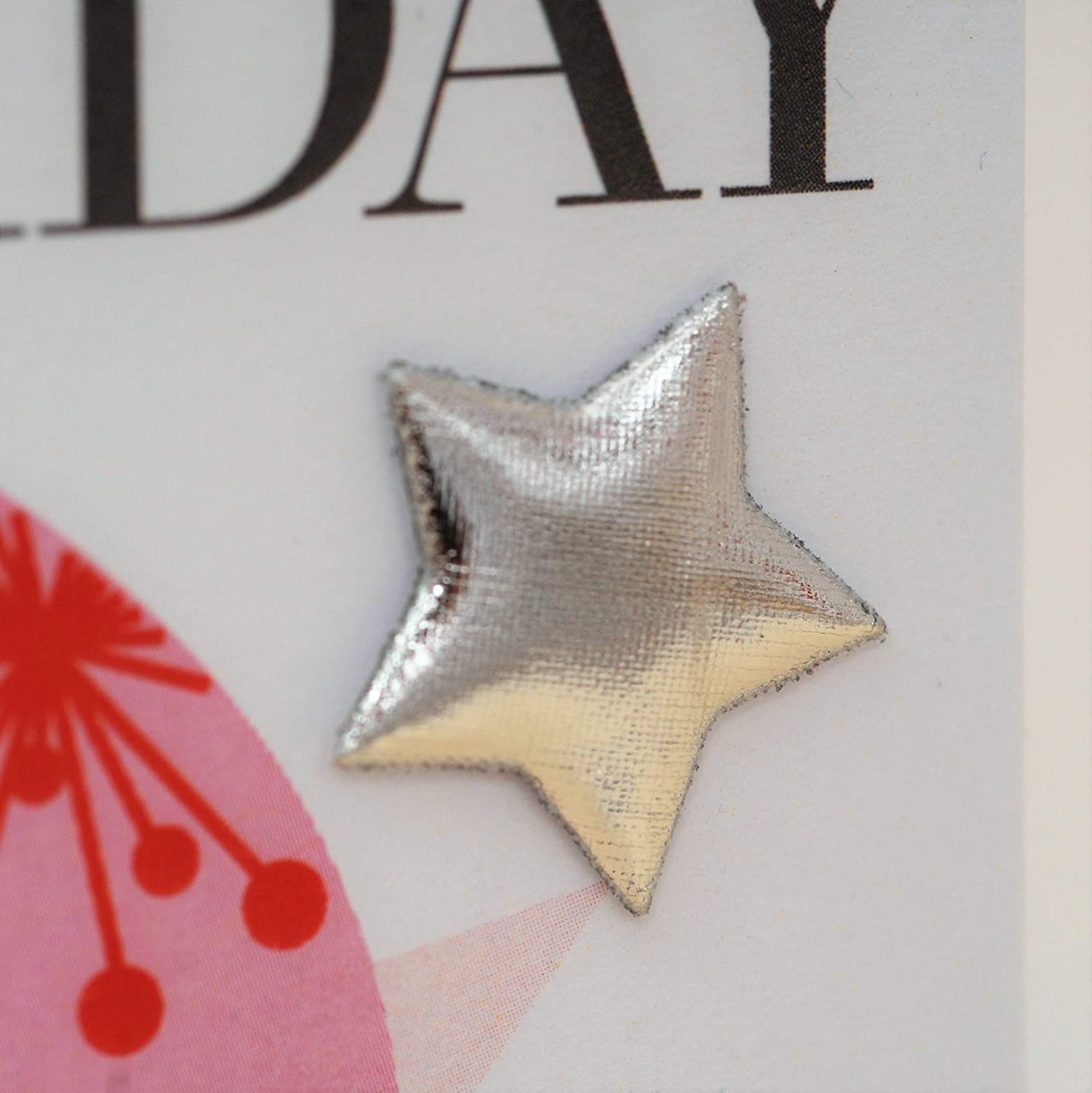 Claire Giles Greeting Cards, Age 18, 18th Birthday Card Girl, AGE18G, Pink with Gold, 155mm x 155mm - Image 2