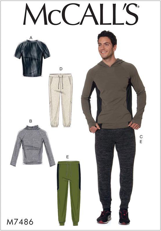 McCall's Patterns 7486 XN,Men's Tops and Pants,Sizes XL-XXXL, Tissue, Multi-Colour, 121 x 182 cm