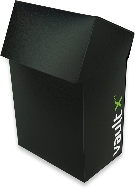 Vault X ® Deck Box and 100 Black Card Sleeves - Medium Size for 70-80 Sleeved Cards - PVC Free Card Holder for TCG (Medium + 100) - Image 4