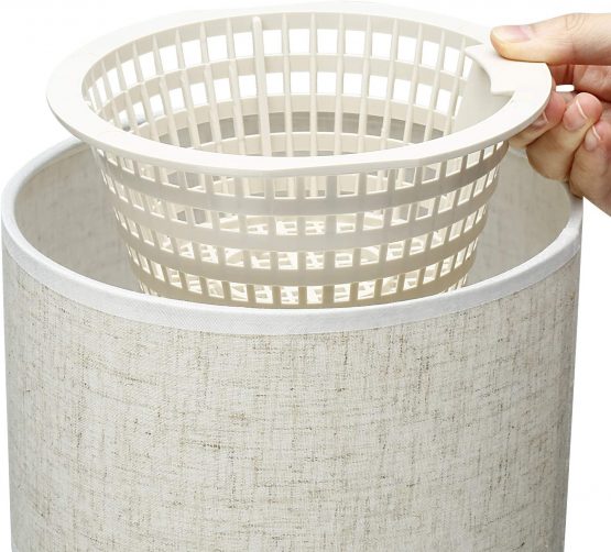 Replacement Skimmer Basket Strainer Basket Small Standard Size with 10 Pool Skimmer Socks, Durable Elastic Nylon Fabric Filters of Swimming Pools, Pool Supplies Skimmers (Without Handle) - Image 4