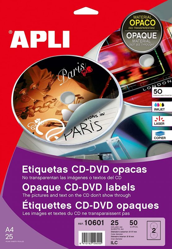 APLI 10601 White Labels