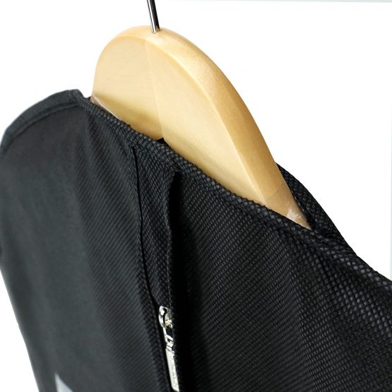 HANGERWORLD 54 Inch Black Breathable Suit Cover Travel Carrier Bag with Handles - Image 4