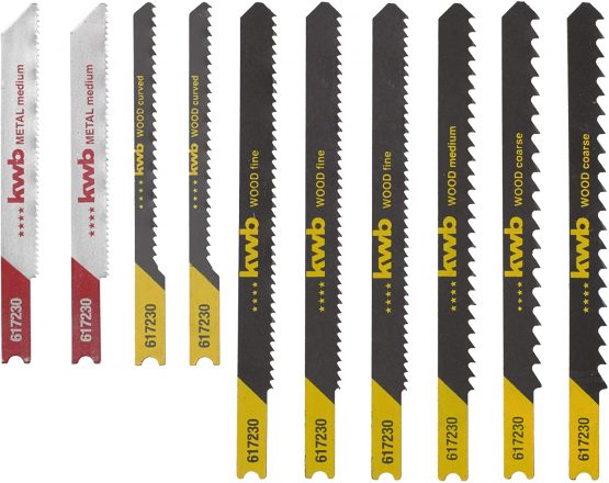 kwb 617230 Jigsaw blades S-30 shank, universal set for non-ferrous metals and wood