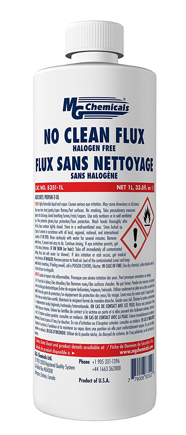 MG Chemicals 8351-1L No Clean Flux, Halogen Free, 1 L Bottle