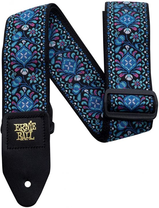 Ernie Ball Indigo Orchid Jacquard Guitar Strap - Image 4
